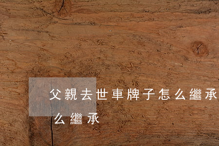 父親去世車牌子怎么繼承(老公去世車牌子怎么繼承)