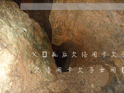 父親死后欠信用卡欠子女用還嗎-父親死后欠信用卡欠子女用還嗎有影響嗎