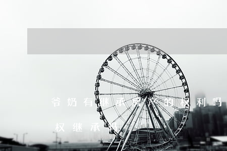 爷奶有继承房产的权利吗(奶奶的房产孙女有权继承吗?)