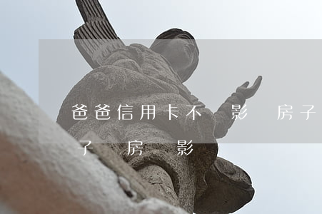 爸爸信用卡不還影響房子(父親信用卡逾期孩子買房會影響嗎?)