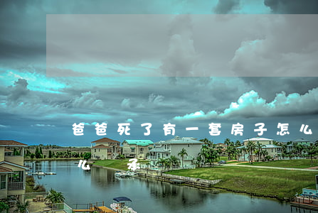爸爸死了有一套房子怎么繼承(爸爸的房子怎么繼承)