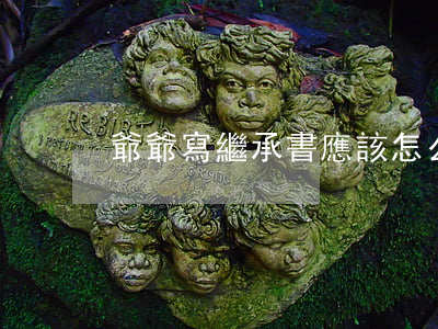 爺爺寫繼承書應該怎么寫(如何寫繼承書)