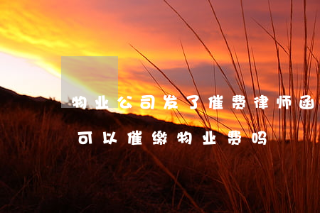 物业公司发了催费律师函怎么办(律师催告函可以催缴物业费吗)