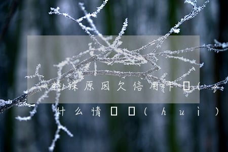 特殊原因欠信用卡錢(qián) 欠信用卡什么情況會(huì)被起訴