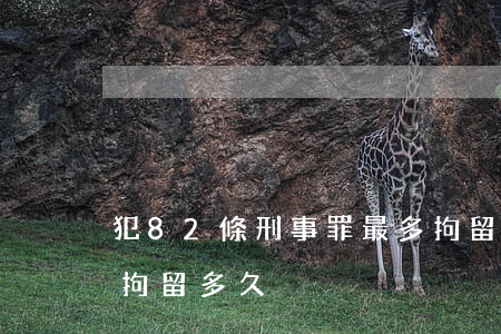 犯82條刑事罪最多拘留多少天(刑事82條拘留多久)