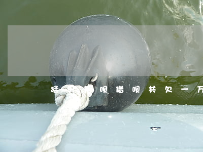 猛男花呗借呗共欠一万(借呗17万)