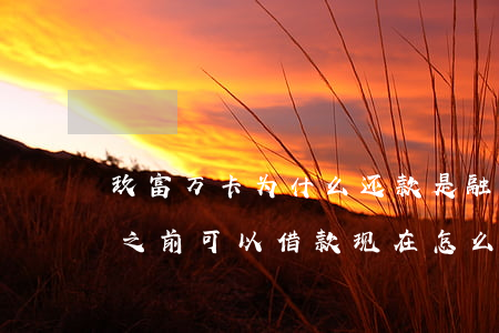 玖富万卡为什么还款是融360-玖富万卡之前可以借款现在怎么借不了了