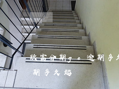玖富分期go逾期多久起訴(玖富分期go逾期多久起訴)