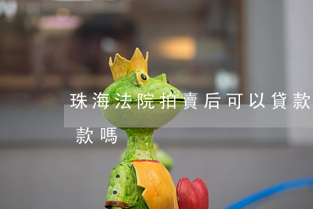 珠海法院拍賣后可以貸款嗎(司法拍賣可以貸款嗎)