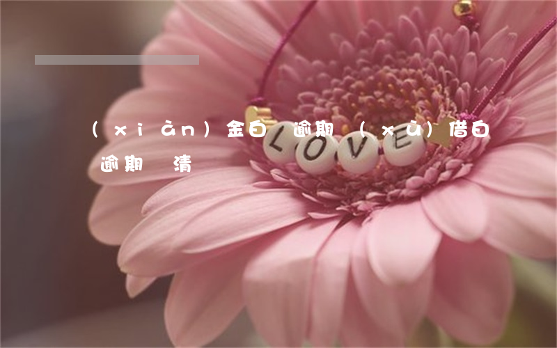 現(xiàn)金白條逾期續(xù)借(白條逾期還清)