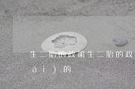 生二胎的政策(生二胎的政策哪一年出臺(tái)的)