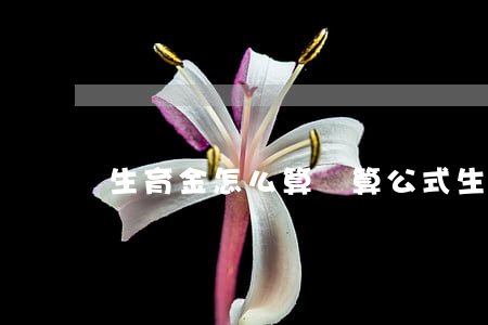 生育金怎么算計算公式(生育金如何計算)