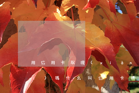 用信用卡取現(xiàn)透支收費(fèi)嗎(什么叫信用卡透支取現(xiàn))