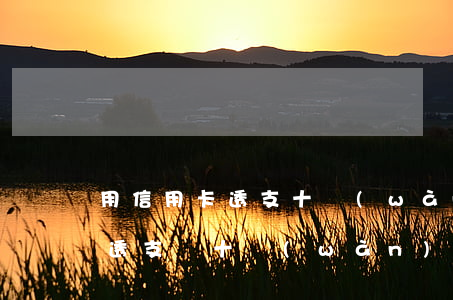 用信用卡透支十萬(wàn)怎么還(信用卡透支幾十萬(wàn)還不了怎么辦)