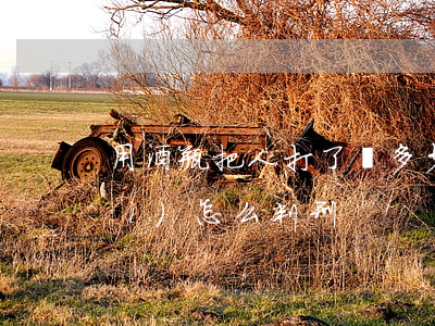 用酒瓶把人打了賠多少(酒瓶子砸人會(huì)怎么判刑?)