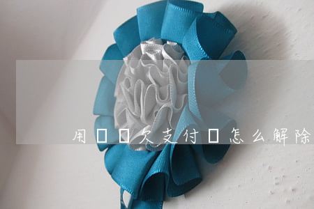 用錢寶欠支付寶怎么解除