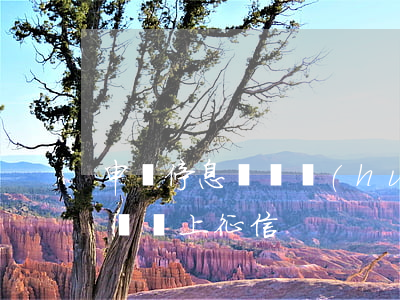 申請停息掛賬會(huì)記錄征信么(停息掛賬上征信)