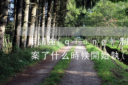 申請強(qiáng)制執(zhí)行立案了什么時候開始執(zhí)行