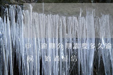 申請逾期分期需要多久(逾期分期還款什么時候開始消征信)