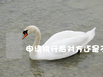 申请执行后对方还是不还钱怎么办