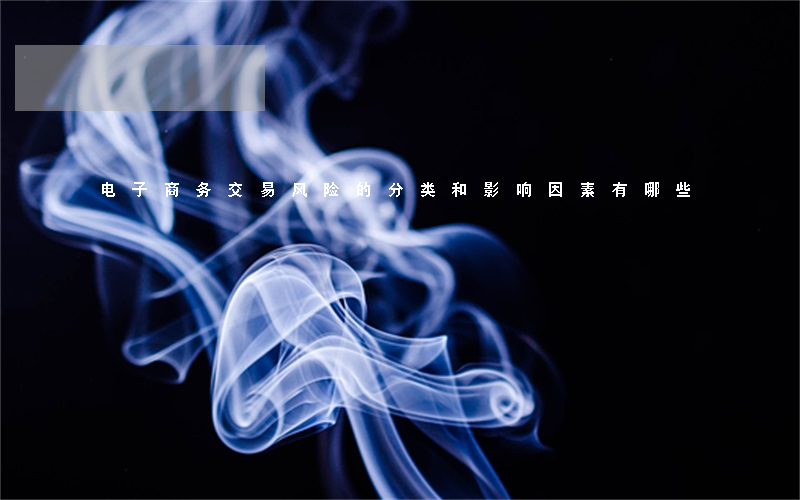 电子商务交易风险的分类和影响因素有哪些