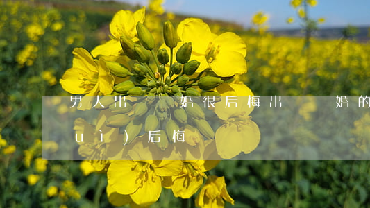男人出軌離婚很后悔(出軌離婚的女人會(huì)后悔嗎)