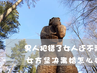 男人犯错了女人还不离婚怎么办(男方无过错 女方坚决离婚怎么办)