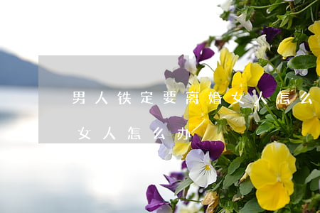 男人铁定要离婚 女人怎么办(男人铁定要离婚 女人怎么办)