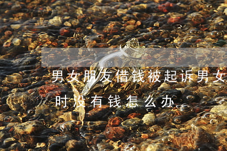 男女朋友借钱被起诉(男女朋友借钱被起诉暂时没有钱怎么办)