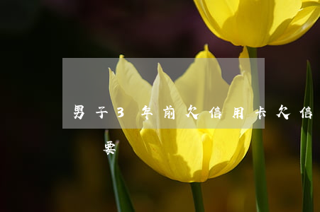 男子3年前欠信用卡(欠信用卡錢坐了3年牢還要還嗎)