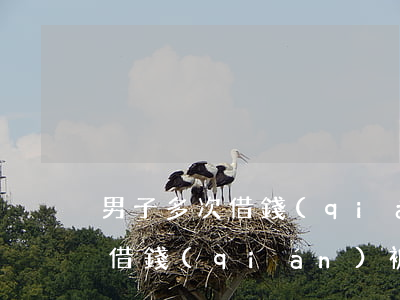 男子多次借錢(qián)被起訴(男子多次借錢(qián)被起訴怎么處理)