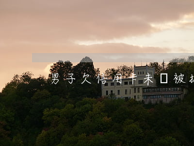 男子欠信用卡未還被抓