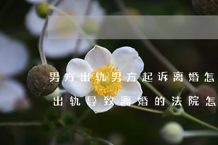 男方出轨男方起诉离婚怎么判(如果因为男方出轨导致离婚的法院怎么判)
