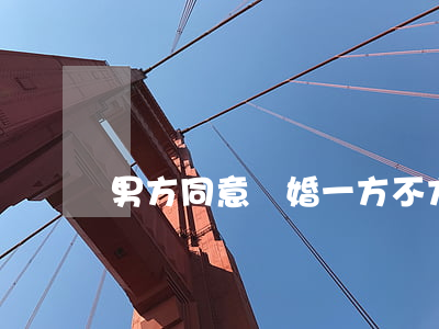 男方同意離婚一方不方便怎么辦
