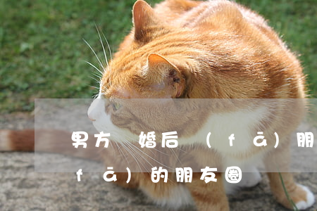 男方離婚后發(fā)朋友圈(離婚以后發(fā)的朋友圈)