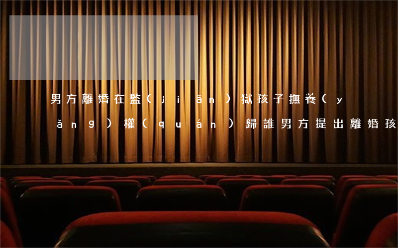 男方離婚在監(jiān)獄孩子撫養(yǎng)權(quán)歸誰(男方提出離婚孩子歸誰撫養(yǎng))