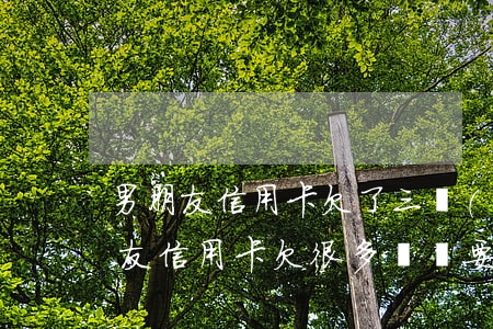 男朋友信用卡欠了三萬(wàn)多-男朋友信用卡欠很多錢,還要嫁他嗎