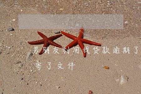 男朋友利用我贷款逾期了(贷款逾期他们给我寄了文件)
