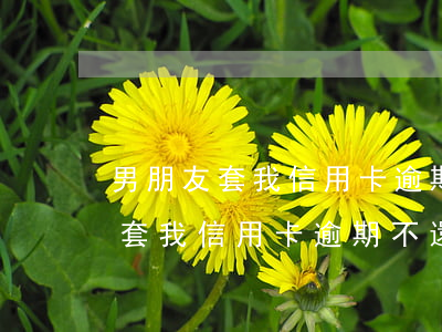 男朋友套我信用卡逾期不還怎么辦-男朋友套我信用卡逾期不還怎么辦呢