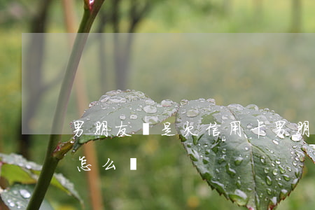 男朋友總是欠信用卡(男朋友總是欠信用卡錢怎么辦)