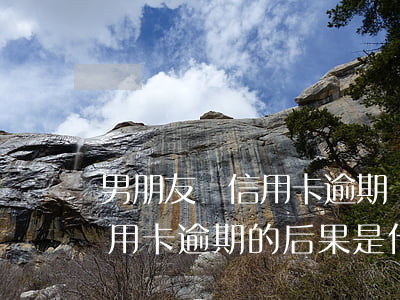 男朋友說信用卡逾期還款后果(貸款逾期與信用卡逾期的后果是什么)