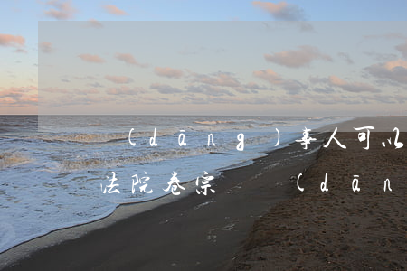 當(dāng)事人可以申請復(fù)印法院卷宗嗎(當(dāng)事人有權(quán)復(fù)印卷宗嗎)