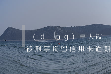 當(dāng)事人被羈押信用卡逾期(因為被刑事拘留信用卡逾期)