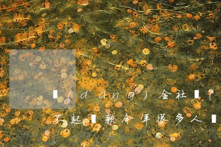 當(dāng)全社會(huì)的人都還不起貸款 今年很多人還不起貸款