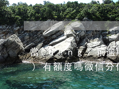 當(dāng)前逾期微信分付會(huì)有額度嗎(微信分付可以逾期多久)