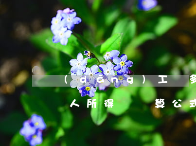 當(dāng)工資多少需要交個人所得稅（個人所得稅計算公式）