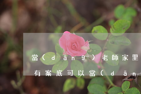 當(dāng)老師家里人能有案底嗎?(親屬有案底可以當(dāng)教師嗎)