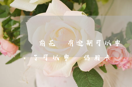 當前花唄有逾期可以申請信用卡嗎(花唄逾期了可以申請信用卡嗎)