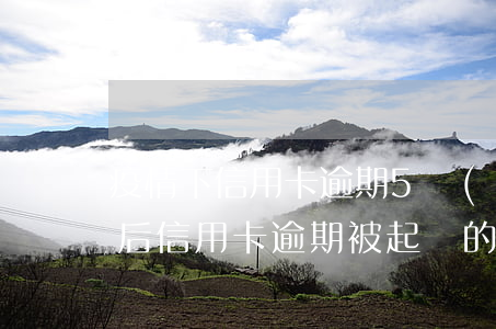 疫情下信用卡逾期5個(gè)月了-疫情后信用卡逾期被起訴的多嗎