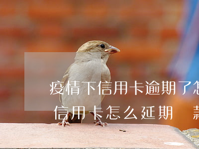 疫情下信用卡逾期了怎么辦理-受疫情影響信用卡怎么延期還款